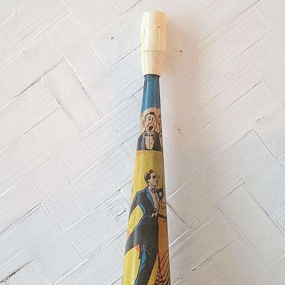 Vintage Tin Noise Maker Litho New Year's Eve Party Horn Dancers and Musicians - Picture 4 of 13
